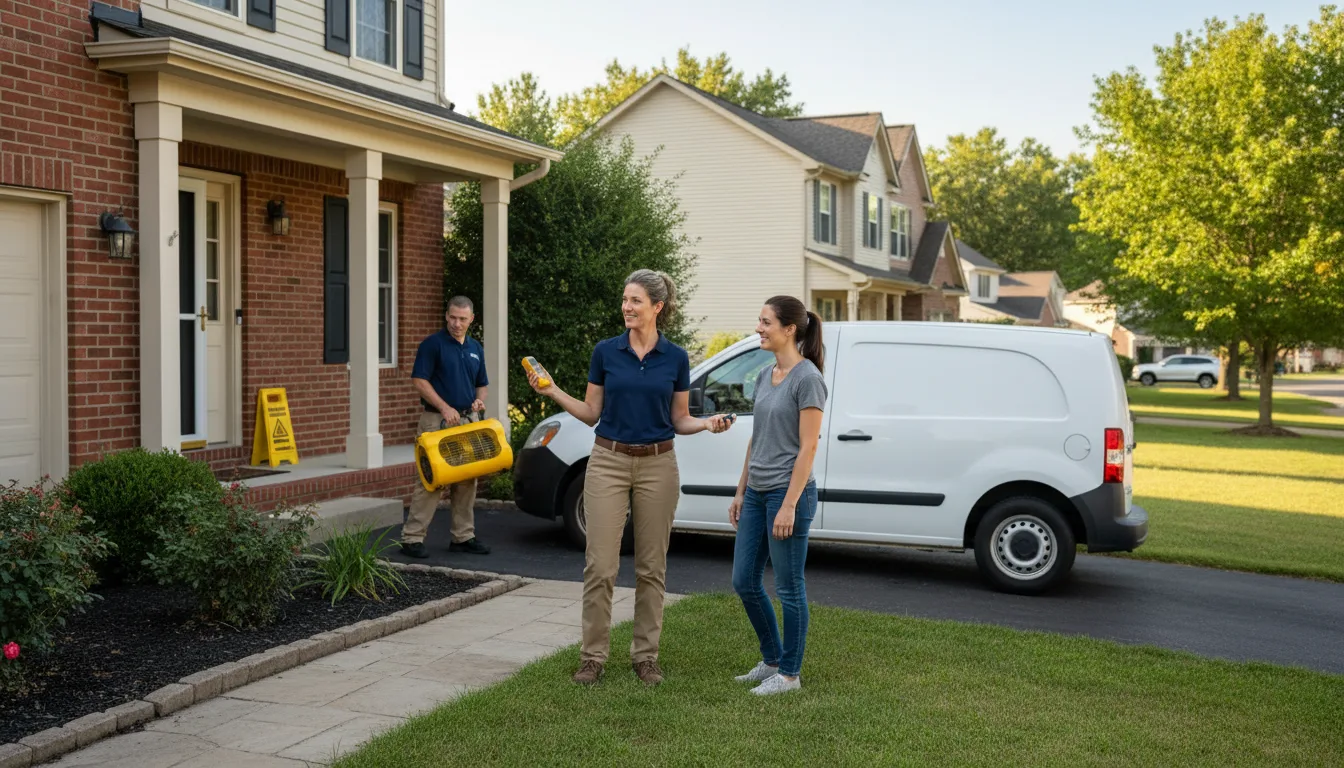 Water restoration image for Water Damage & Restoration Services in Royal, AR